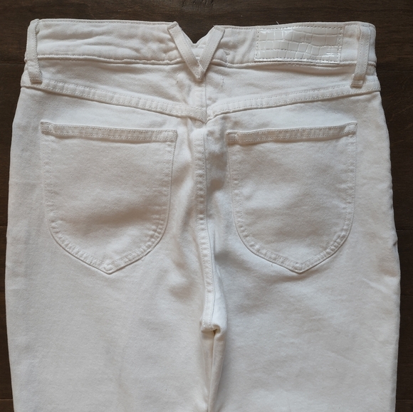 SPRWMN Billie Crop Flare Jeans White New With Defects - Picture 11 of 16